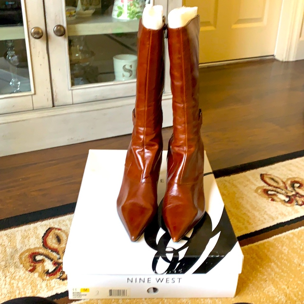Nine West - Cognac, Leather Boots